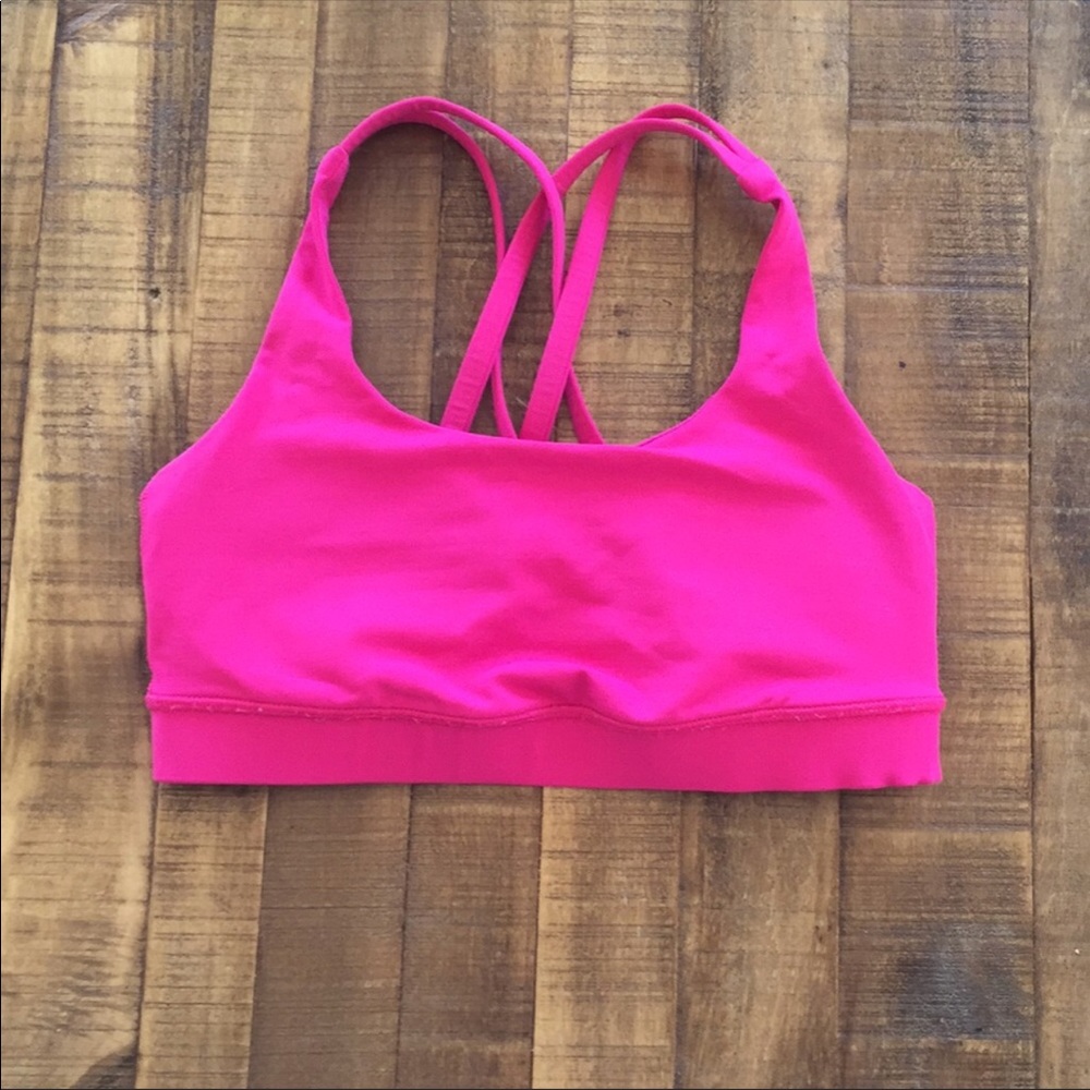 Hot pink Lulu Lemon Sports Bra Size 4